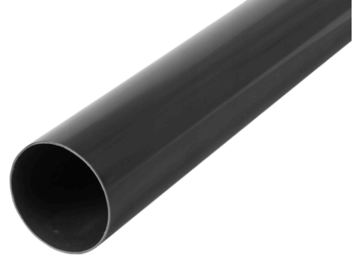 Труба водостічна пластикова Gamrat 90 мм, 3м (110 мм, 4м) графіт