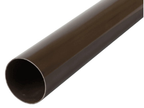 Труба водостічна пластикова Gamrat 90 мм, 3м темно-коричневий