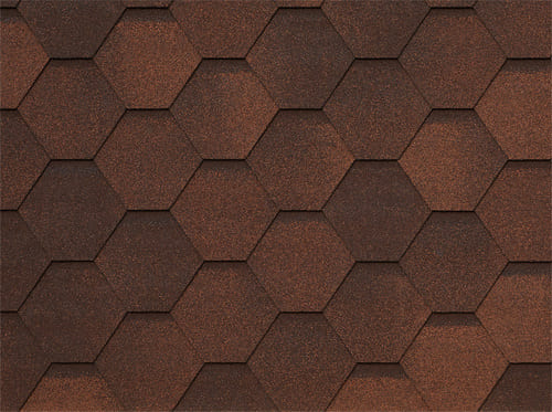 Битумная черепица Tegola (Тегола) Premium MOSAIK NUANCED BROWN (коричневый)